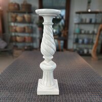 Antique White Twist Candle Stick