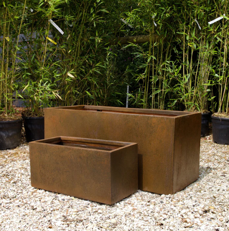 Corten Effect Trough L100xD45x H45