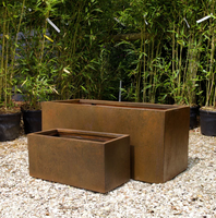 Corten Effect Trough L100xD45x H45