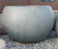 Rustic Bowl Dark Grey D110cm x H72c
