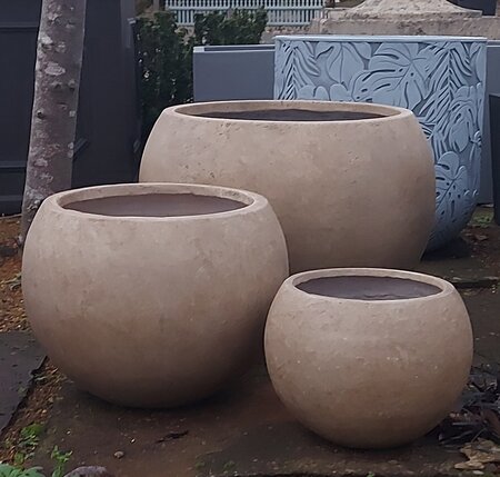 Rustic Bowl Sand D82 x H57cm - image 2