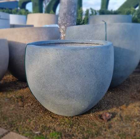 Rustic Egg Planter Grey D40cm