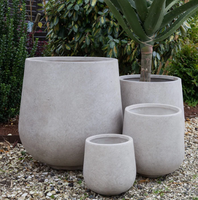 Rustic Tall Bowl Grey D43 xH4